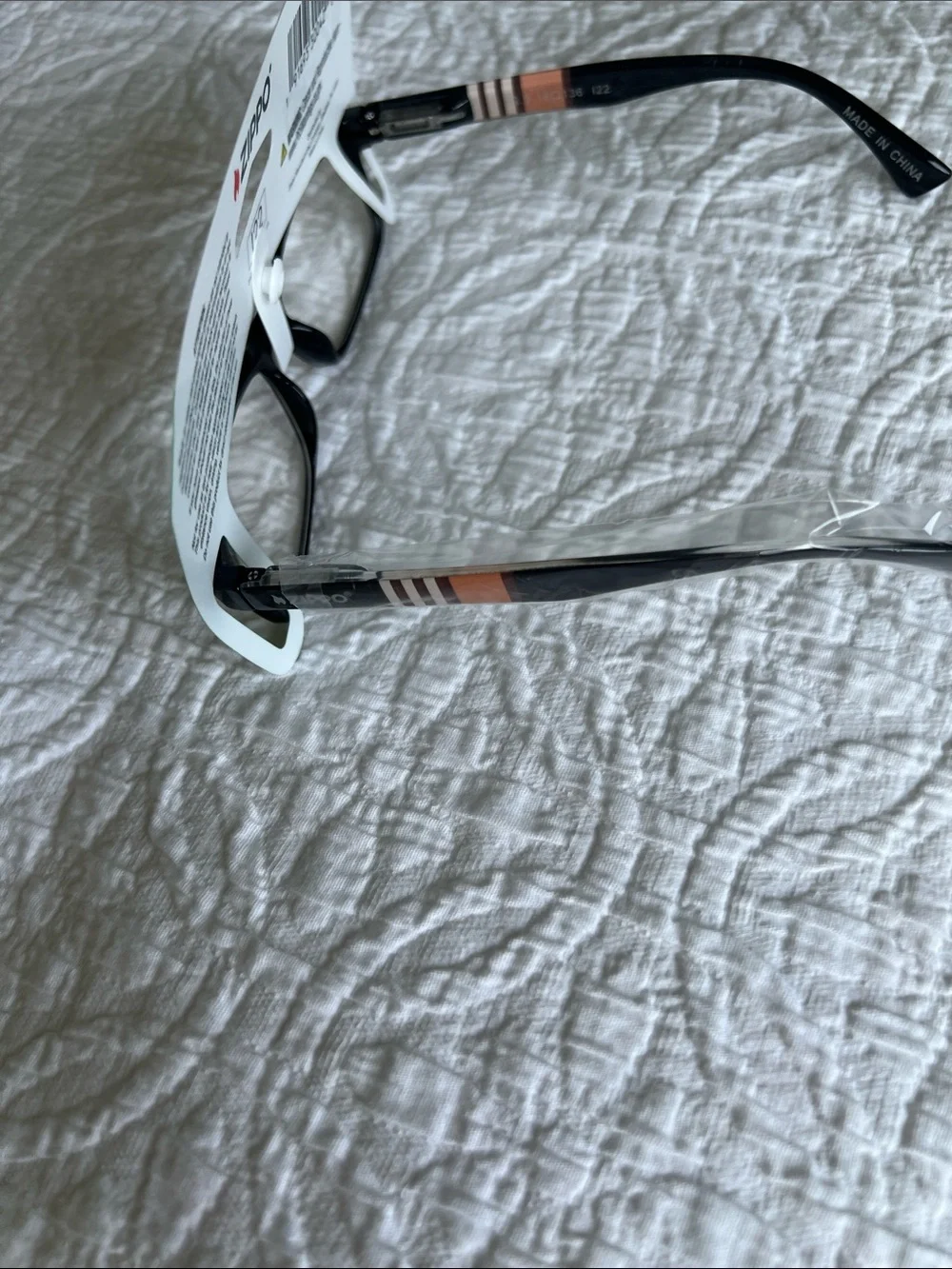 Zippo Reading Glasses +2.00 Brown frame with stripes unisex